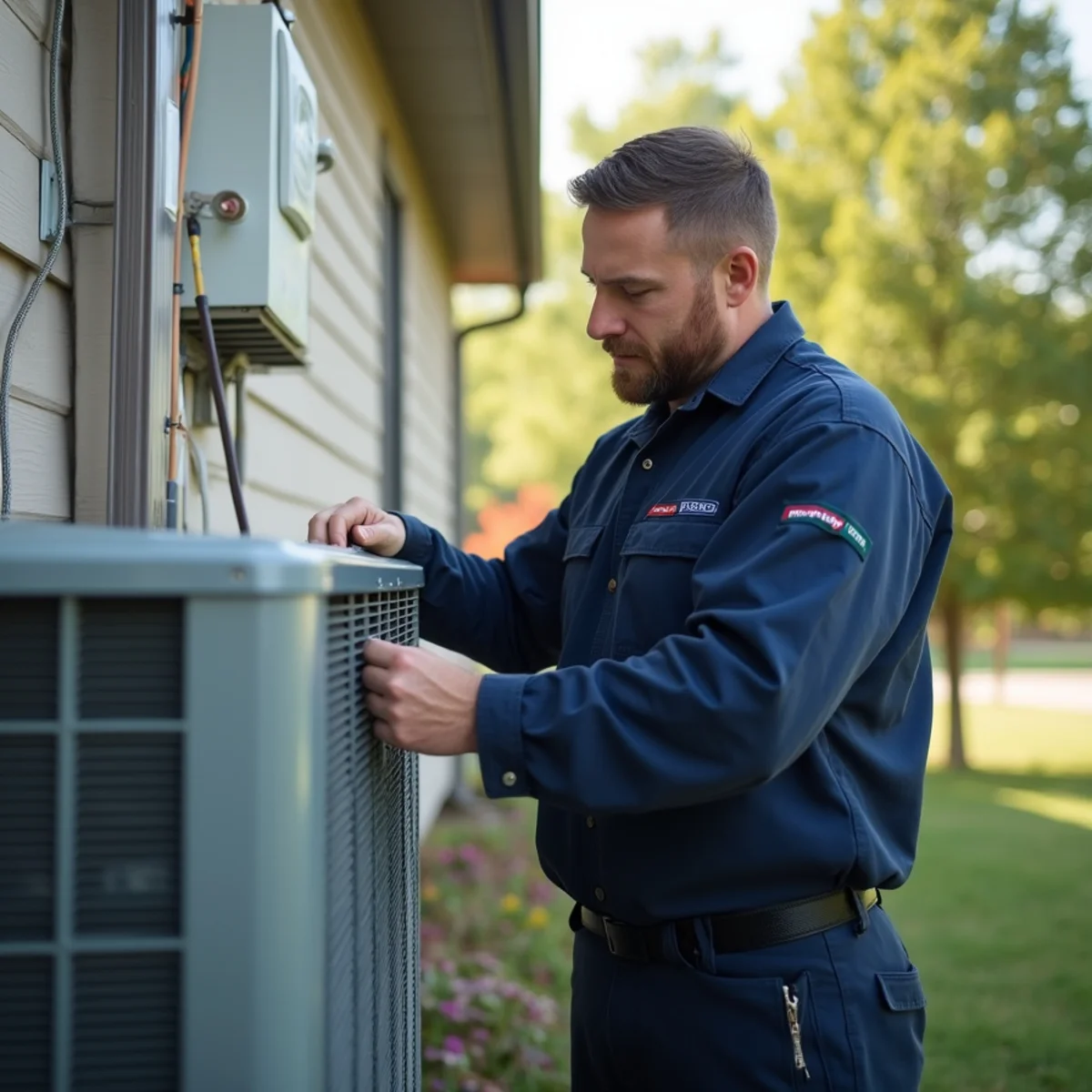 New high-efficiency central air conditioner installed at a Southwest Missouri home