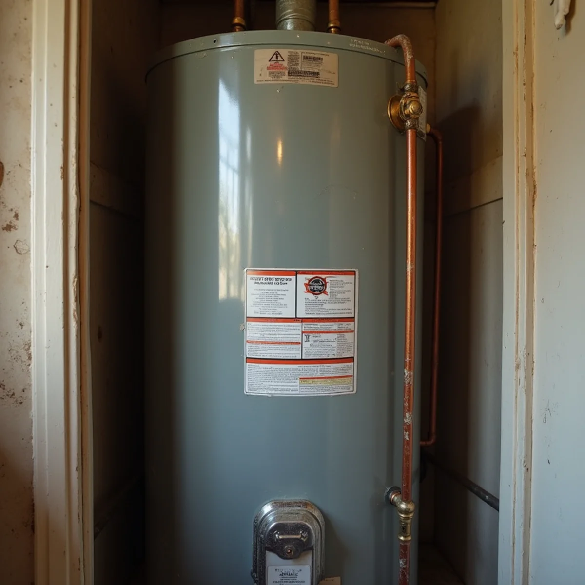 Aging water heater tank near the end of its life in a Goodman, MO home